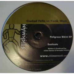 Ciudad Feliz Vs. Konk West - Peligroso Bikini EP - Stickman Records