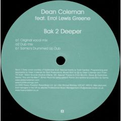 Dean Coleman - Dean Coleman - Bak 2 Deeper - Heavy Rotation 