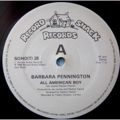 Barbara Pennington - Barbara Pennington - All American Boy - Record Shack Records