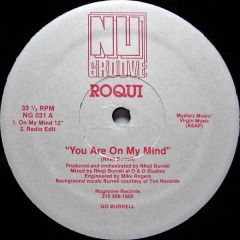 Roqui - Roqui - You Are On My Mind - Nu Groove
