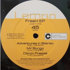 Lemon - Lemon - Fresh EP - Ciano