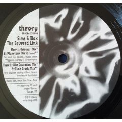 Sims & Dax - Sims & Dax - The Severed Link - Theory Recordings