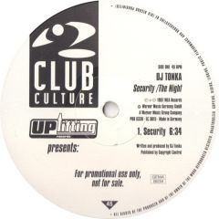 DJ Tonka - DJ Tonka - Security / The Night - Club Culture