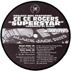 Project MSC Featuring Ce Ce Rogers - Project MSC Featuring Ce Ce Rogers - Superstar - Blackjack Phonographics