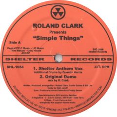 Roland Clark - Roland Clark - Simple Things - Shelter