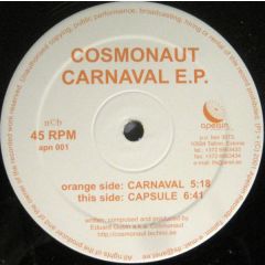 Cosmonaut - Cosmonaut - Carnaval EP - Apelsin Records