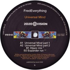 Fred Everything - Fred Everything - Universal Mind - 20:20 Vision