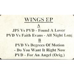Paul van Dyk - Paul van Dyk - Wings EP - Not On Label (Paul van Dyk), Not On Label (Rachel McFarlane), Not On Label (Faith Evans), Not On Label (Degrees Of Motion)