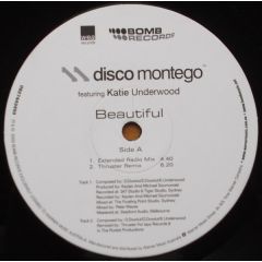 Disco Montego Featuring Katie Underwood - Disco Montego Featuring Katie Underwood - Beautiful - Bomb Records