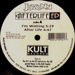 Jovonn - Jovonn - Afterlife EP - Kult Records