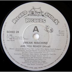 Break Machine - Break Machine - Are You Ready - Record Shack Records