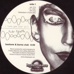 Star People - Star People - I Love You Star Girl (Bastone & Burnz Mixes) - Hyperspace Records