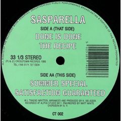 Sasparella - Sasparella - Sasparella EP - Crosstown