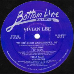 Vivian Lee - Vivian Lee - Music Is So Wonderful - Bottom Line