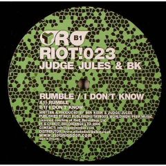 Judge Jules & Bk - Judge Jules & Bk - Rumble - Riot