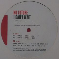 Nu Future - Nu Future - I Cant Wait - Radar
