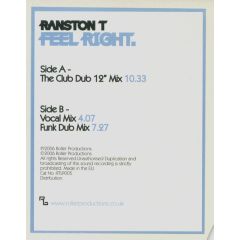 Ranston T - Ranston T - Feel Right - Roller 1