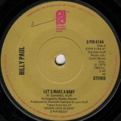 Billy Paul - Billy Paul - Let's Make A Baby - Philadelphia International Records