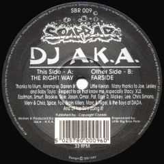 DJ Aka - DJ Aka - The Right Way - Soapbar