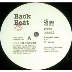 Back Beat - Back Beat - I Can Feel Your Love - OUT