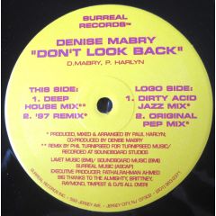 Denise Mabry - Denise Mabry - Don't Look Back - Surreal Records