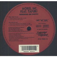 Morel Inc Ft Tafuri - Morel Inc Ft Tafuri - Running On Empty - ZYX