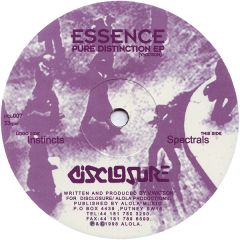 Essence - Essence - Pure Distinction EP - Disclosure