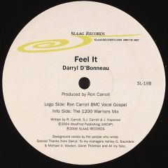 Darryl D'Bonneau - Darryl D'Bonneau - Feel It - Slaag Records