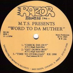 Mts Presents - Mts Presents - Word To Da Muther - Razor 