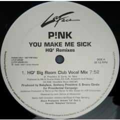 Pink - Pink - You Make Me Sick (Remixes - Laface