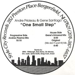 Andre L. Prioleau & Gene Santiago - Andre L. Prioleau & Gene Santiago - One Small Step - Style City Records