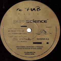 Pure Science - Pure Science - Evolution EP - Re-Hab