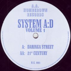 System Ad - System Ad - Volume 1 - Homegrown Records