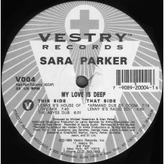 Sara Parker - Sara Parker - My Love Is Deep - Vestry