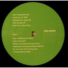 Dan Curtin - Dan Curtin - Synaptic EP - Klang Elektronik