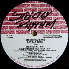 Rhythm Warfare - Rhythm Warfare - Reggae Rush - Strictly Rhythm