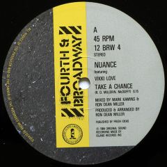 Nuance Featuring Vikki Love - Nuance Featuring Vikki Love - Take A Chance - 4th & Broadway