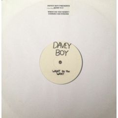 Davey Boy - Davey Boy - What Do You Want / Coming On Strong (Clear Vinyl) - Ecko 