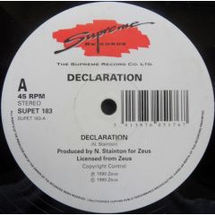Declaration - Declaration - Declaration - Supreme Records