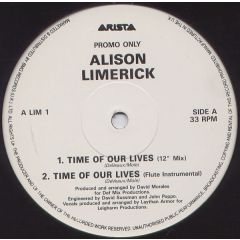 Alison Limerick - Alison Limerick - Time Of Our Lives - Arista