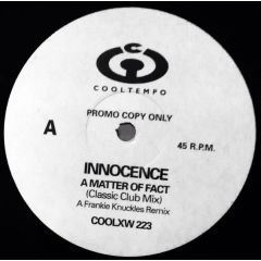 Innocence - Innocence - A Matter Of Fact - Cooltempo