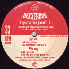 Dexxtrous - Hysteria Part 1 - Planet Earth Records