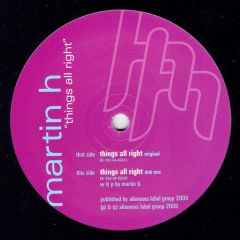 Martin H - Martin H - Things All Right - Hadshot Haheizar