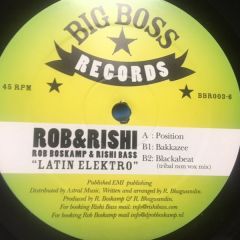 Rob & Rishi - Rob & Rishi - Latin Elektro - Big Boss Records 3