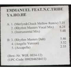 Emmanuel Feat. NC Tribe - Emmanuel Feat. NC Tribe - Ya.Ho.He - DON Records