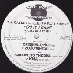 Tj Cases - Tj Cases - Do It Again - Cut & Play Recordings