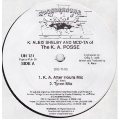 K Alexi Shelby & Mcd-Ta - K Alexi Shelby & Mcd-Ta - Dig This - Underground