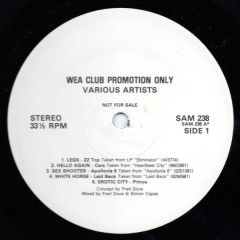 Various Artists - Various Artists - WEA Club Promotion Only - WEA