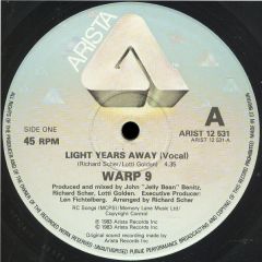 Warp 9 - Warp 9 - Light Years Away - Arista