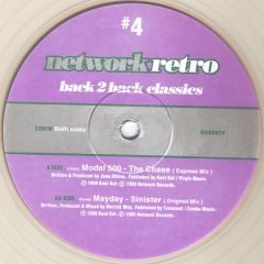 Model 500 / Mayday - Model 500 / Mayday - The Chase / Sinister (Clear Vinyl) - Network Retro